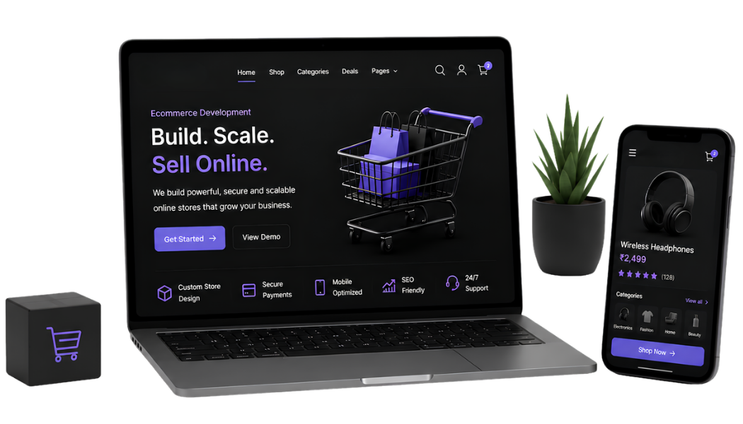 E-commerce platform development and storefront interface